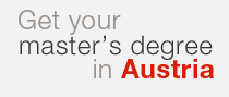 Get your master's degree in Austria